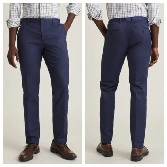 Bonobos Men's Weekday Warrior Dress Pants Monday True Blue Size 35x30 - Picture 1 of 10